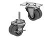 LOW PROFILE CASTERS - THERMO-RUBBER WHEELS