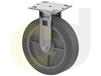 ZINC PLATED CASTERS - THERMO-RUBBER WHEELS