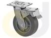 ZINC PLATED CASTERS - THERMO-RUBBER WHEELS