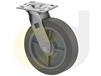 ZINC PLATED CASTERS - THERMO-RUBBER WHEELS
