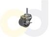LOW PROFILE CASTERS - THERMO-RUBBER WHEELS