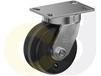 ZINC PLATED KINGPINLESS CASTER- PHENOLIC WHEELS