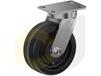 ZINC PLATED KINGPINLESS CASTER- PHENOLIC WHEELS