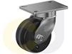ZINC PLATED KINGPINLESS CASTERS- PHENOLIC WHEELS