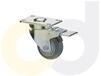 ZINC PLATED CASTERS - THERMO-RUBBER WHEELS