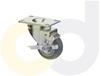 ZINC PLATED CASTERS - THERMO-RUBBER WHEELS