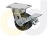 ZINC PLATED CASTERS - GLASS-FILLED NYLON WHEELS