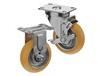 CASTERDEPOT TOP PLATE CASTERS - POLY ON ALUMINUM WHEEL - CAPACITIES UP TO 350 LBS.