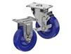 CASTERDEPOT TOP PLATE CASTERS - SOLID URETHANE WHEEL - CAPACITIES UP TO 350 LBS.