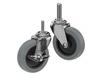 CASTERDEPOT THREADED STEM CASTERS - THERMO-URETHANE WHEEL - CAPACITIES UP TO 120 LBS.