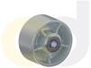 ZINC PLATED KINGPINLESS CASTER- CAST IRON WHEELS