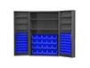 HEAVY DUTY ALL-WELDED BIN &amp; SHELF 14 GA. STEEL STORAGE CABINETS