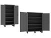EXTRA HEAVY DUTY CABINET WITH PEGBOARD DOORS & SHELVES