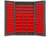 HEAVY DUTY ALL-WELDED BIN &amp; SHELF 14 GA. STEEL STORAGE CABINETS