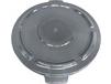 CRUSADER ROUND TRASH CANS - LIDS &amp; DOLLY