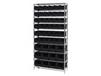 CHROME WIRE SHELVING UNITS WITH ULTRA BINS