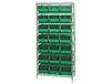 CHROME WIRE SHELVING UNITS WITH ULTRA BINS