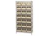 CHROME WIRE SHELVING UNITS WITH ULTRA BINS