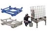 ADJUSTABLE IBC TILT STANDS WITH FORK POCKETS