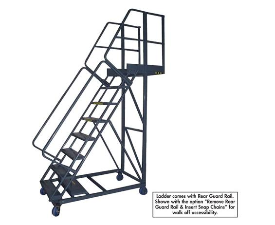 CANTILEVER LADDER WITH SNAP CHAIN