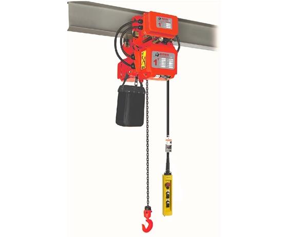 BISON 3-PHASE ELECTRIC CHAIN HOIST WITH MOTORIZED TROLLEY