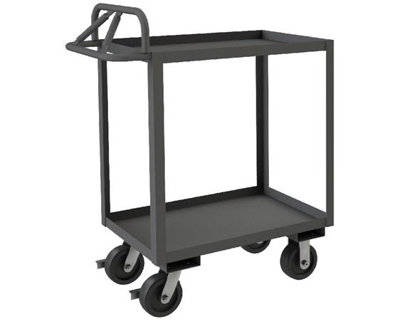 ROLLING STOCK CART WITH ERGONOMIC HANDLE