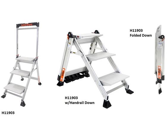 LITTLE GIANT&#174; JUMBO STEP SAFETY STEPLADDER