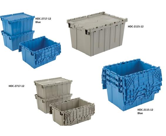 ATTACHED LID TOTES