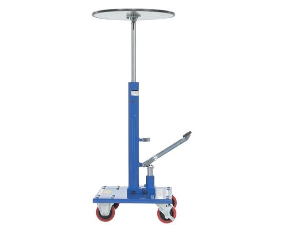 HYDRAULIC POST TABLES WITH ROUNDED TOPS