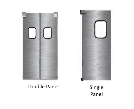 STAINLESS STEEL SINGLE &amp; DOUBLE PANEL DOORS