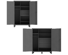 HEAVY DUTY WARDROBE CABINETS WITH PEGBOARD DOORS