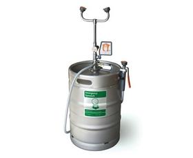 PORTABLE &quot;KEG&quot; STYLE EYE WASH/DRENCH HOSE UNIT
