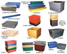 HEAVY-DUTY MOLDED PLASTIC CONTAINERS