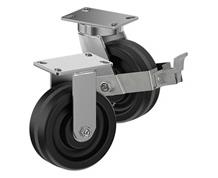 CASTERDEPOT TOP PLATE CASTERS - PHENOLIC WHEEL - CAPACITIES UP TO 3000 LBS.